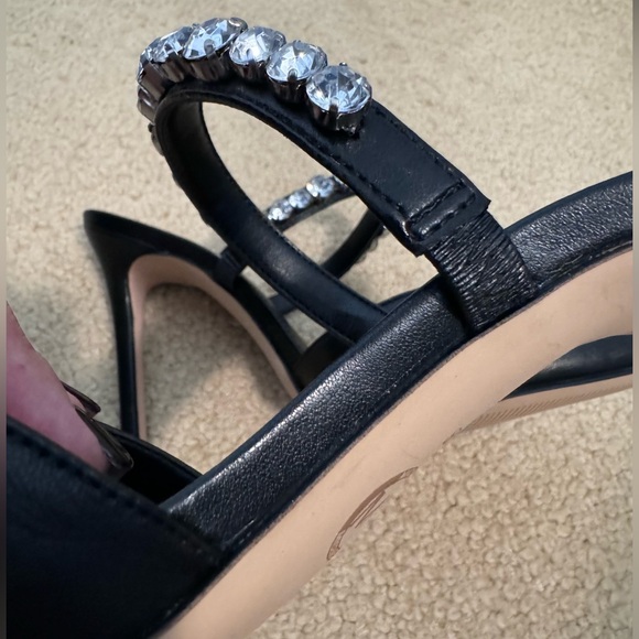 NWT‼️Michael Kors Jesse Mule Black with Rhinestones Strap Size 9M - Picture 13 of 15